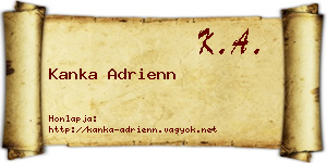 Kanka Adrienn névjegykártya